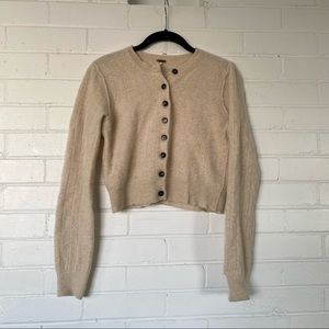 Free People Cropped Cashmere Sweater